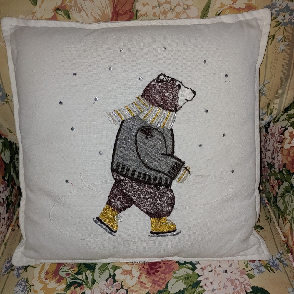 Bear pillow.  OBO